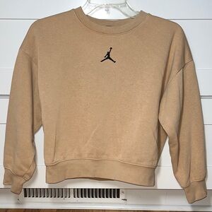 Jordan Girls Jumpman Cropped Sweatshirt Size M 10-12